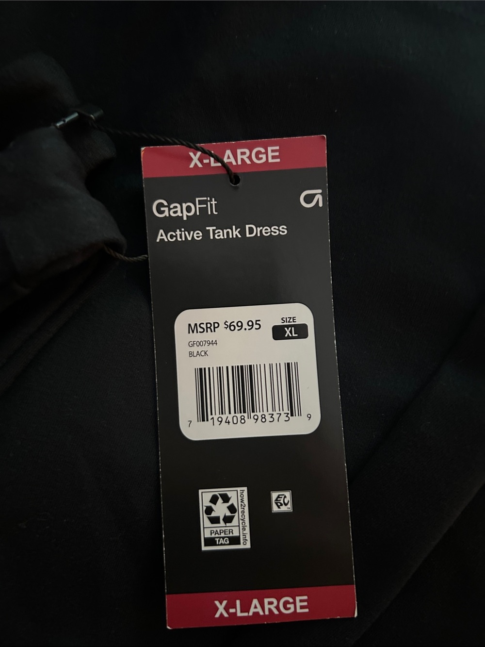 GAP Fit Tank Dress‎ Built in Shorts Active Dress Biker Short Tennis Golf - Picture 3 of 3